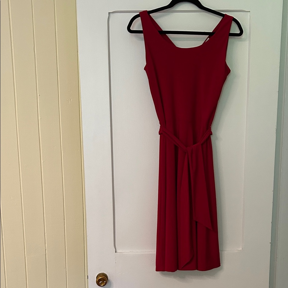 Chic Red Midi Dress
